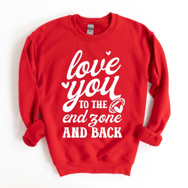 To The End Zone and Back Graphic Sweatshirt