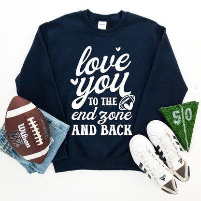 To The End Zone and Back Graphic Sweatshirt