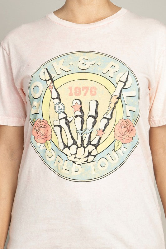 Rock & Roll World Tour Graphic Top